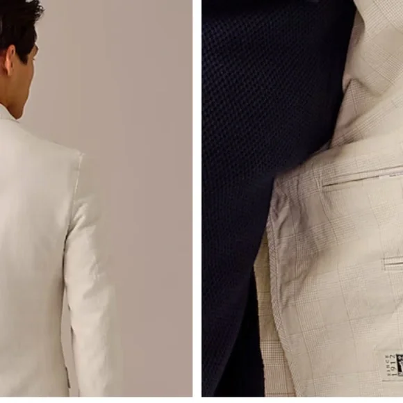 J. Crew Cream Single-Breasted Sport Coat